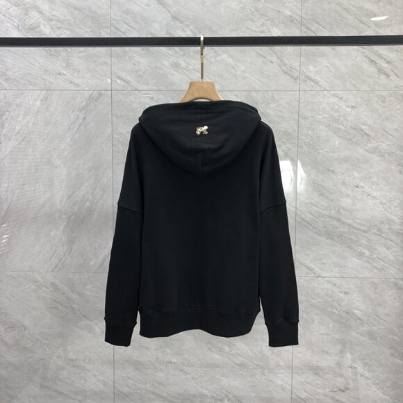 NWT Palm Angels Scribble Letters Printed Hoodie Black - Picture 3 of 8